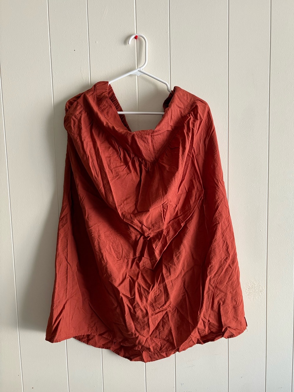 A New Day Rust-Orange Hooded Skirt